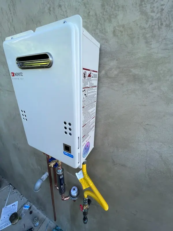 Tankless water heater installation for Sunrise homes